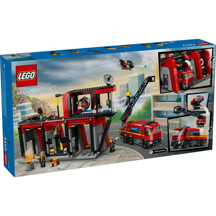 LEGO City 60414 Caserne de Pompiers et Camion de Pompiers LEGO City 60414 Caserne de Pompiers et Camion de Pompiers