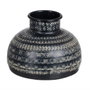 BigBuy Home Vase Noir Aluminium 15 x 15 x 13 cm