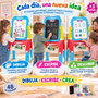 Jugatoys - pequeñ@sartistas Ardoise 2 en 1 magnétique et à la craie avec 48 accessoires