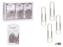 Pincello Set de 90 Clips Argent Métal 3,3 x 11,5 x 1,5 cm (Set de 24)