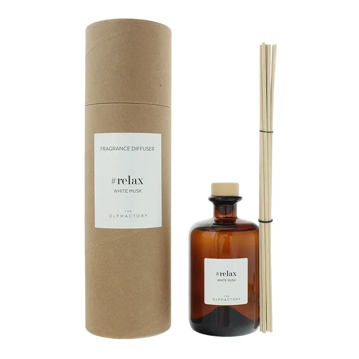 The Olphactory Relax White Musk Diffuseur de parfum à roseaux 500 ml The Olphactory Relax White Musk Diffuseur de parfum à roseaux 500 ml