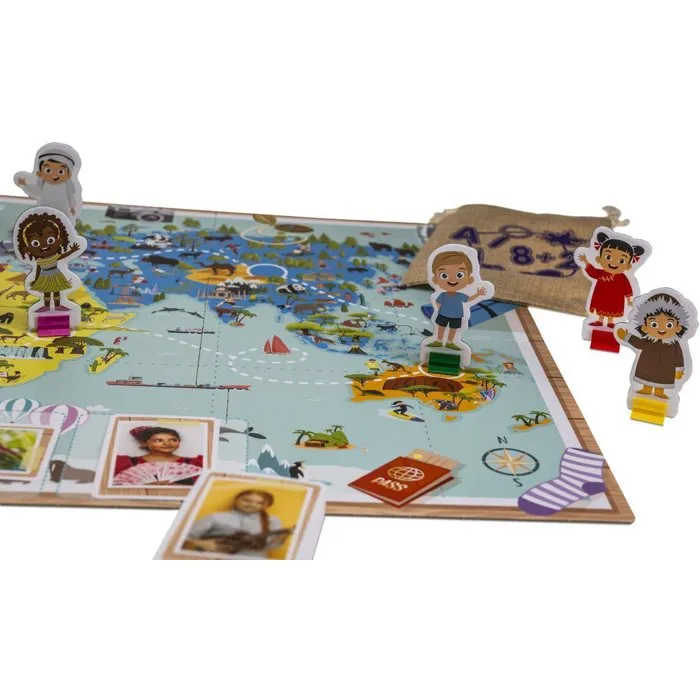 Tactic Les Enfants du Monde - Jeu de société coopératif éducatif - Découverte des cultures - De 2 joueurs - À partir de 5 ans