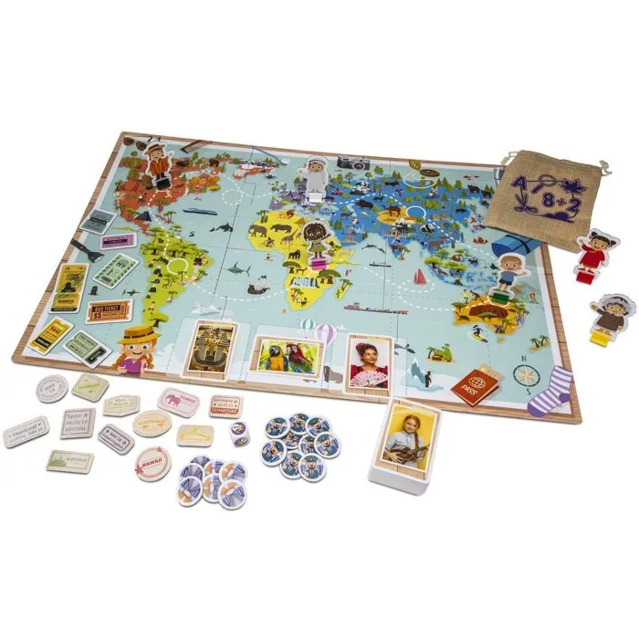 Tactic Les Enfants du Monde - Jeu de société coopératif éducatif - Découverte des cultures - De 2 joueurs - À partir de 5 ans