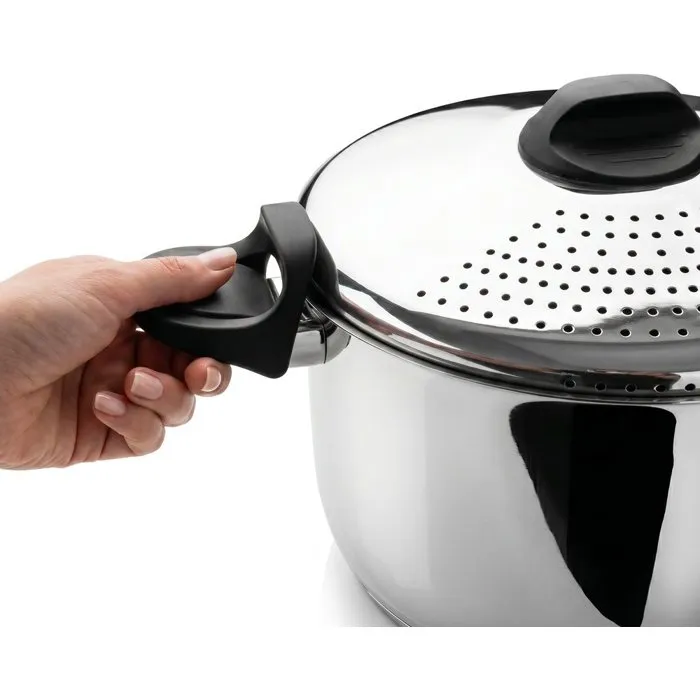 Inoxibar Marmite pâtes et légumes - 24 cm - acier inoxydable - induction Inoxibar Marmite pâtes et légumes - 24 cm - acier inoxydable - induction