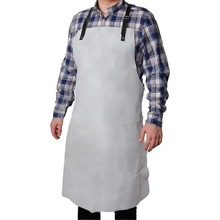 Rothenberger - Tablier de soudeur en cuir bovin, protection corps et vêtements, fixation 3 points réglable, sans manche