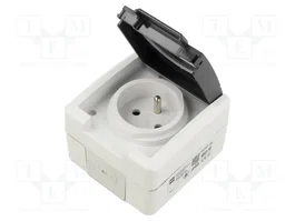 ELEKTRO-PLAST NASIELSK Socle d'alimentation AC 2P+PE 250V 16A IP55