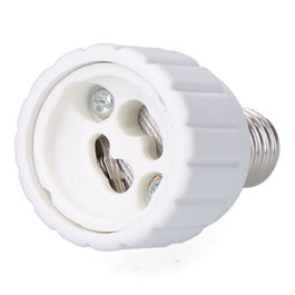 F-Line Convertisseur de culot E14 vers GU10, blanc, ø33 x 56 mm