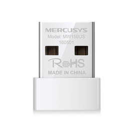 Mercusys MW150US Adaptateur WiFi USB 2.0 N150 Nano, compatible Windows, 150Mbps