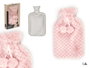 GIFTDECOR Bouillotte 1,8 L avec housse en peluche rose