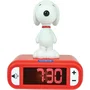Lexibook Réveil veilleuse Snoopy Blanc et Rouge