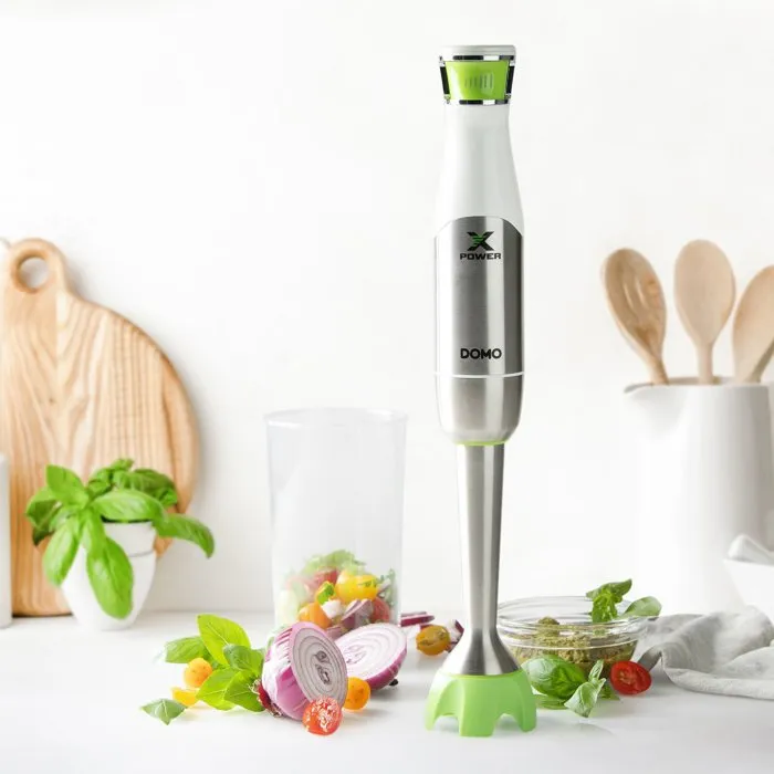 Domo Xpower Flex Mixeur plongeant 1200 W avec tige télescopique