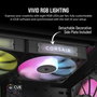 Corsair CO-9051018-WW Ventilateur PC RX120 RGB Noir - Pack de 3