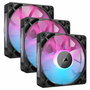 Corsair CO-9051018-WW Ventilateur PC RX120 RGB Noir - Pack de 3