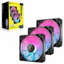 Corsair CO-9051018-WW Ventilateur PC RX120 RGB Noir - Pack de 3