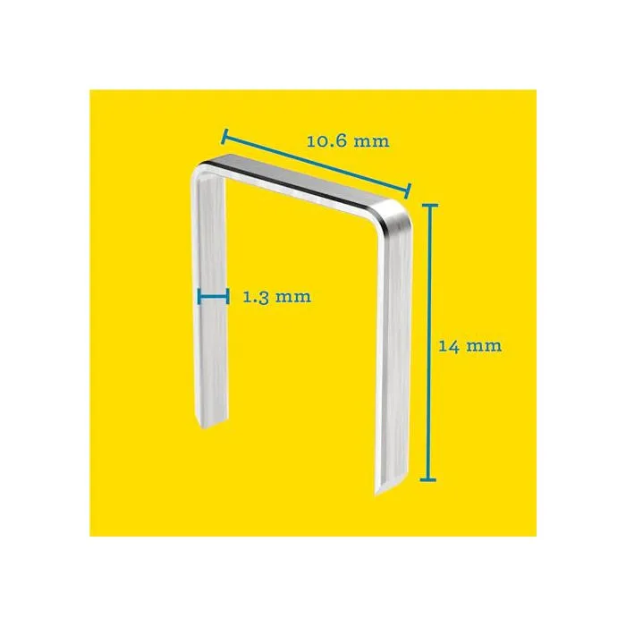 Rapid 40303092 Agrafes en fil plat n°140 14mm Boîte de 5000 - Pour isolants, bâches, carton, moquettes
