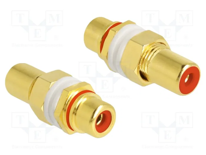 DELOCK Adaptateur RCA socle de deux côtés doré DELOCK Adaptateur RCA socle de deux côtés doré