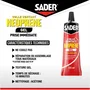Sader - Colle contact néoprène gel extra forte, pour bois, caoutchouc, cuir, liège, métal, plastique rigide - Tube 125 ml