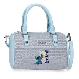 Tiki Stitch Disney Sac bowling en similicuir motif denim, 21 cm