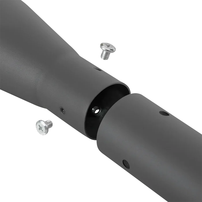Colonne de Lampadaire Cylindrique 3M Démontable Gris Aluminium 1.8mm pour Lampadaires 76mm
