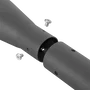 Colonne de Lampadaire Cylindrique 3M Démontable Gris Aluminium 1.8mm pour Lampadaires 76mm