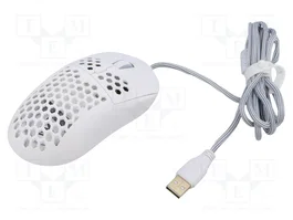 SAVIO RIFTWHITE Souris optique blanc et rouge