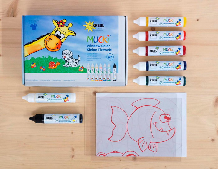 Kreul Kit peinture pour fenêtre Pequeña fauna MUCKI