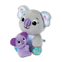 LeapFrog Familia Koala Abrazos Y Besitos 80-623039 - Peluche Interactive Bébé Koala, Apprentissage des Nombres et des Lettres, 5 Chansons, Mode Automatique