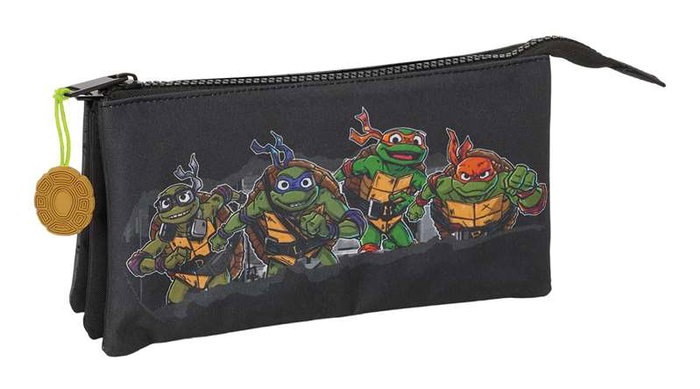 Safta Portatodo triple Tortugas Ninja - Boîte de rangement 3 compartiments 22x12x3 cm, produit en espagnol pour enfants à partir de 3 ans Safta Portatodo triple Tortugas Ninja - Boîte de rangement 3 compartiments 22x12x3 cm, produit en espagnol pour enfants à partir de 3 ans