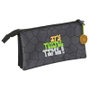 Safta Trousse Fourre-Tout Triple Teenage Mutant Ninja Turtles Noir Gris 22 x 12 x 3 cm