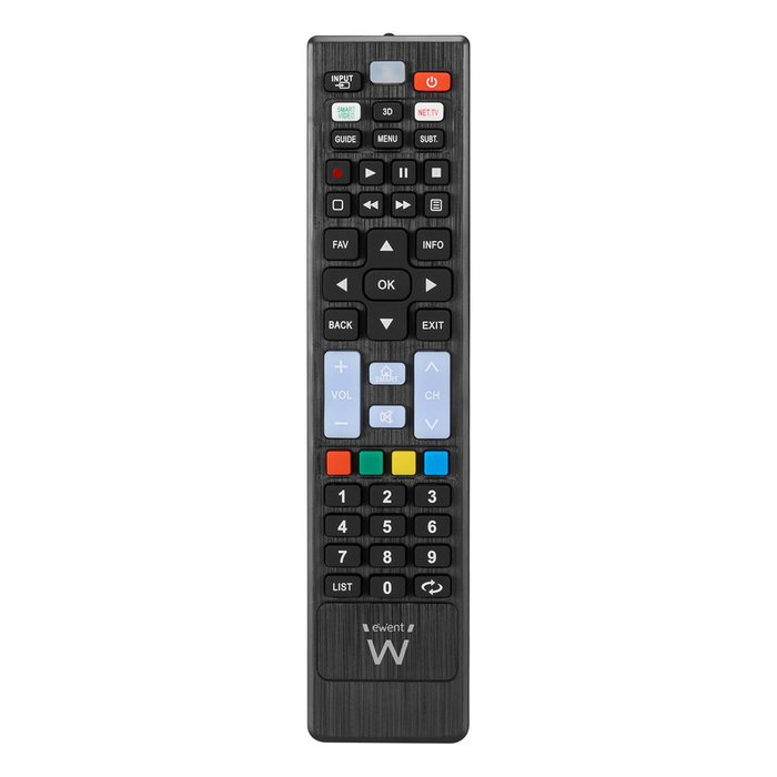 Ewent EW1577 Télécommande Universelle Smart TV pour LG Samsung Sony Hisense TCL avec Boutons Streaming Ewent EW1577 Télécommande Universelle Smart TV pour LG Samsung Sony Hisense TCL avec Boutons Streaming