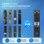 Ewent EW1577 Télécommande Universelle Smart TV pour LG Samsung Sony Hisense TCL avec Boutons Streaming