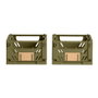 Day Set de 2 boîtes de rangement pliables Vert olive