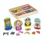 Paw Patrol Puzzle Magnétique La Pat' Patrouille - 4 Figurines à Habiller