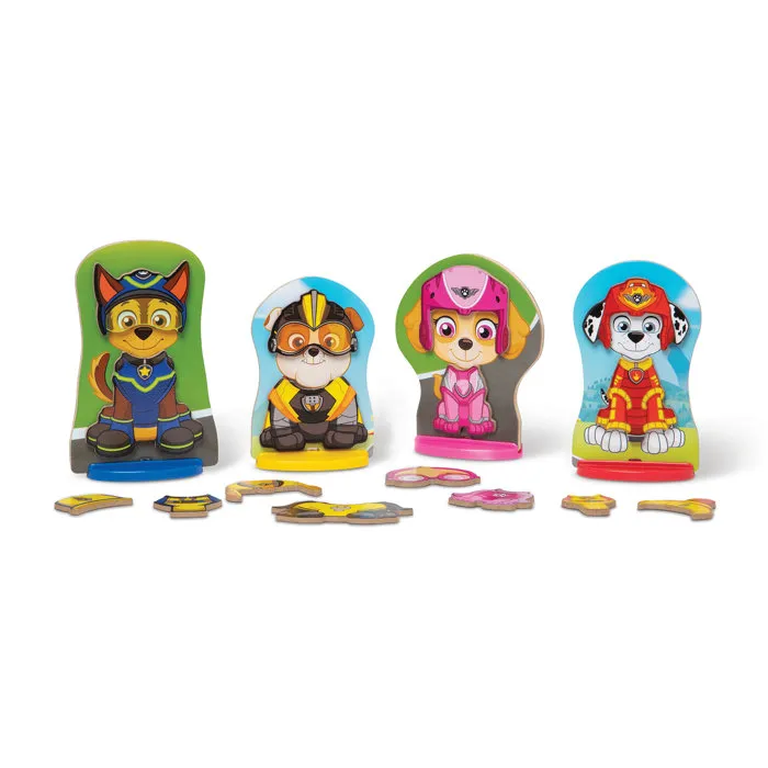 Paw Patrol Puzzle Magnétique La Pat' Patrouille - 4 Figurines à Habiller