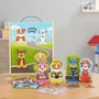 Paw Patrol Puzzle Magnétique La Pat' Patrouille - 4 Figurines à Habiller
