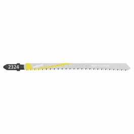Wolfcraft Lot de 2 lames de scie sauteuse HCS 130 mm, tige en T, pour plans de travail de cuisine et panneaux plastifiés 30-60 mm