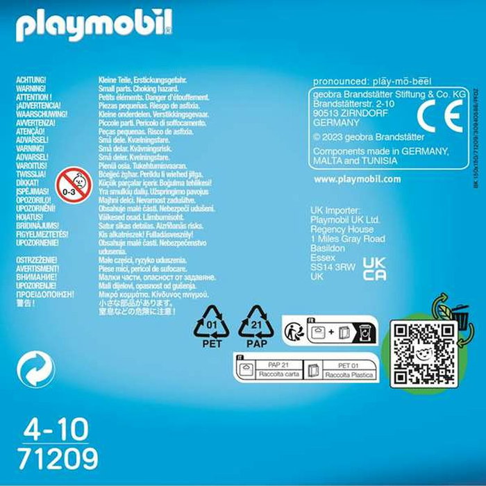 Playmobil 71209 Playset Duo Joueur de Hockey 13 Pièces