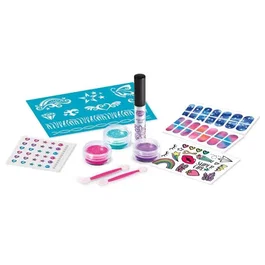 Lexibook Kit de tatouages brillants et nail art pailletés