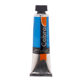 Cobra Peinture à l'huile miscible à l'eau Cobra Artist Color Cyan primaire 572, 40 ml