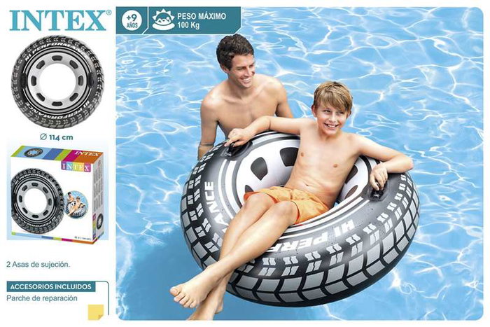 Intex Bouée Pneu à Poignées 114 cm