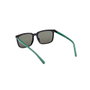 Guess Gafas GU8294 05N - Lunettes de soleil pour homme - Cadre rectangulaire noir, verres verts 52 mm, pont 16 mm, branches 140 mm