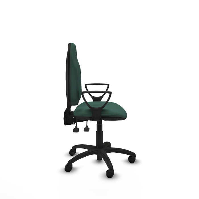 PIQUERAS Y CRESPO Chaise de bureau Algarra, tissu vert bouteille, mécanisme asynchrone PIQUERAS Y CRESPO Chaise de bureau Algarra, tissu vert bouteille, mécanisme asynchrone