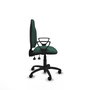 PIQUERAS Y CRESPO Chaise de bureau Algarra, tissu vert bouteille, mécanisme asynchrone
