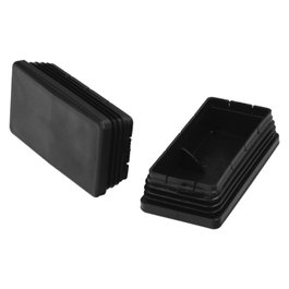 WOLFPACK LINEA PROFESIONAL Contera intérieure rectangulaire noire, sac de 25 unités