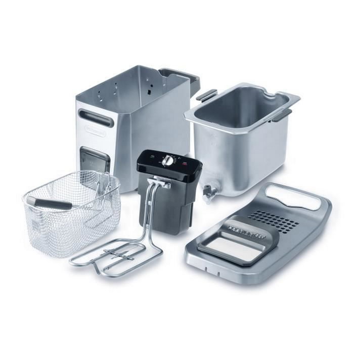 Delonghi F44532CZ PremiumFry Friteuse électrique semi-professionnelle Inox Delonghi F44532CZ PremiumFry Friteuse électrique semi-professionnelle Inox