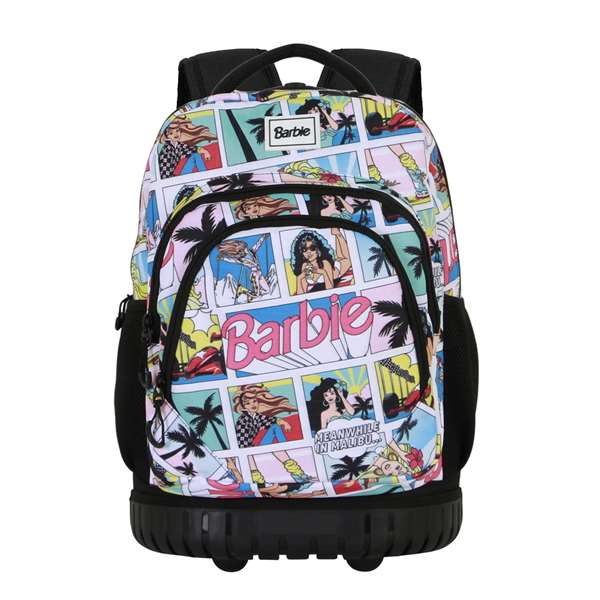 Karactermania GTS FAN - Sac à dos trolley Barbie Comic - Avec roues et poignée télescopique - Dimensions 32 x 27 x 47 cm