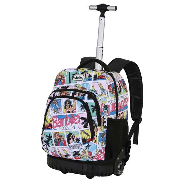 Karactermania GTS FAN - Sac à dos trolley Barbie Comic - Avec roues et poignée télescopique - Dimensions 32 x 27 x 47 cm