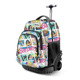Karactermania GTS FAN - Sac à dos trolley Barbie Comic - Avec roues et poignée télescopique - Dimensions 32 x 27 x 47 cm