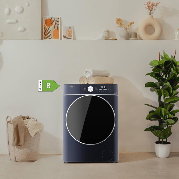 Cecotec Lave-linge Séchant 8580 Inverter Titanium 8/5kg 1400rpm Moteur Acier Gris Cecotec Lave-linge Séchant 8580 Inverter Titanium 8/5kg 1400rpm Moteur Acier Gris