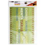 Pick and Drink Lot de 20 sets de table individuels en papier, assortiment vert et blanc